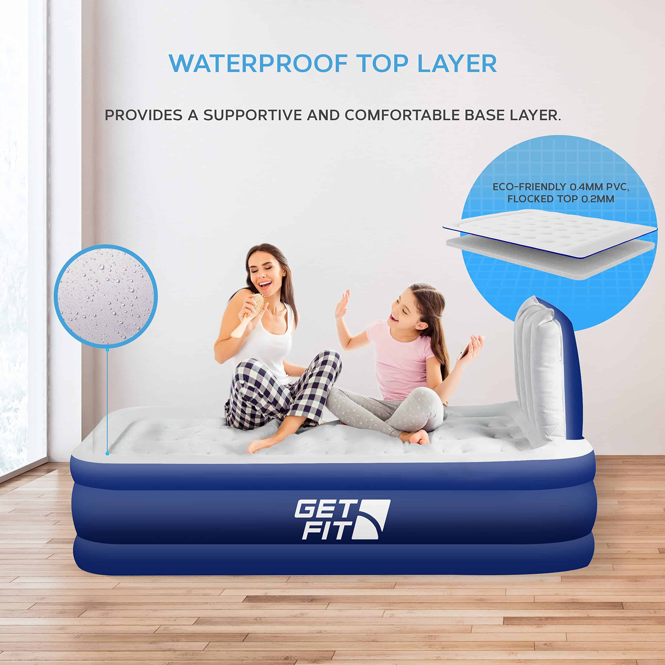 Cama de Aire Get Fit con Bomba Eléctrica Incorporada - - Imagen 5