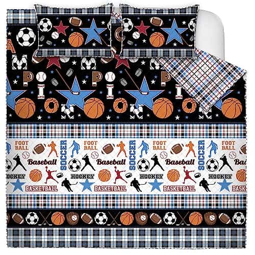 Colchas para Cama Doble Queen All Star Negras Colchas - Imagen 3