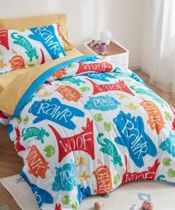 SLEEP ZONE Juego de edredón para niños tamaño Full/Queen -