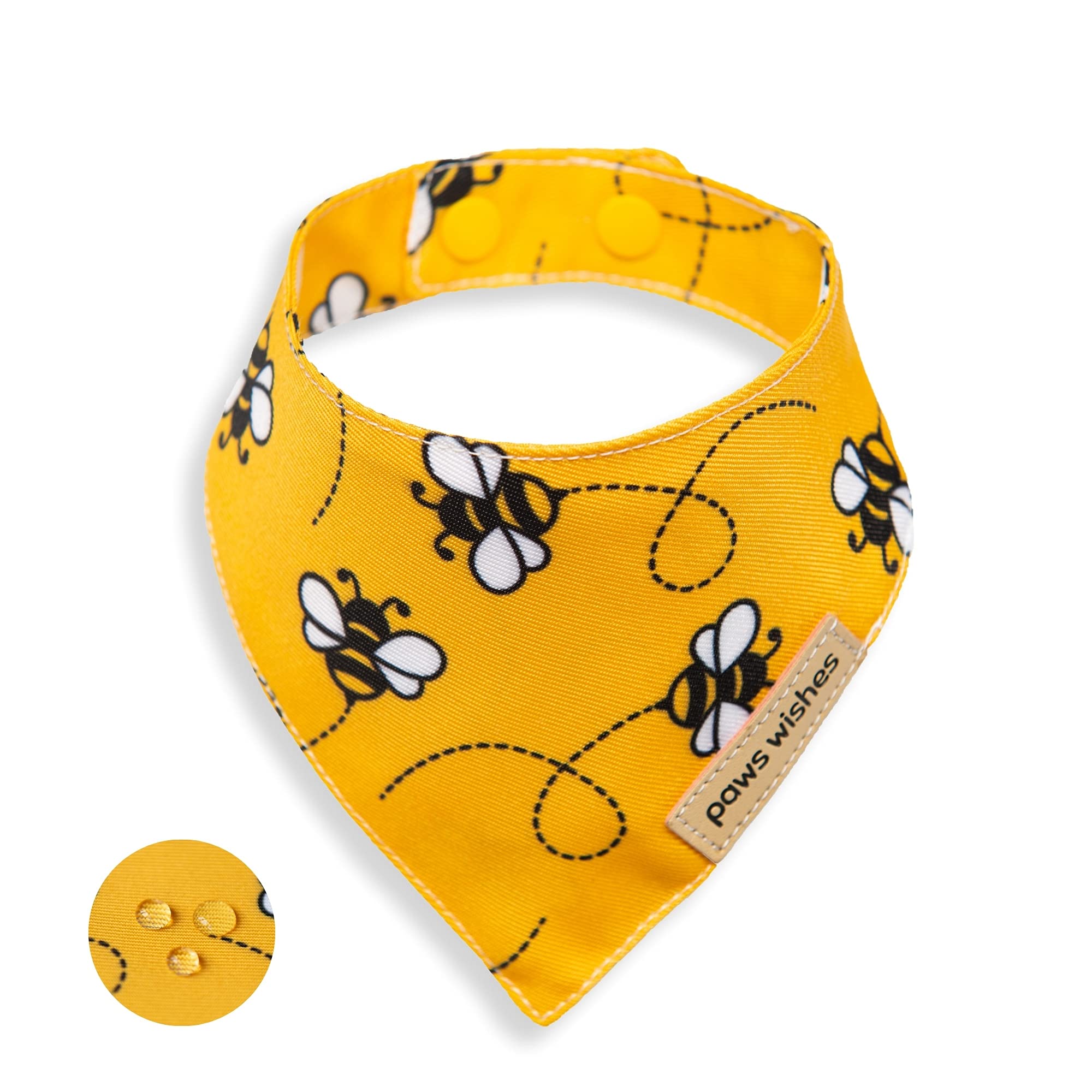 Paws Wishes Mini Dog Cat Collar Bandanas 4 Pack, Forma - Imagen 5