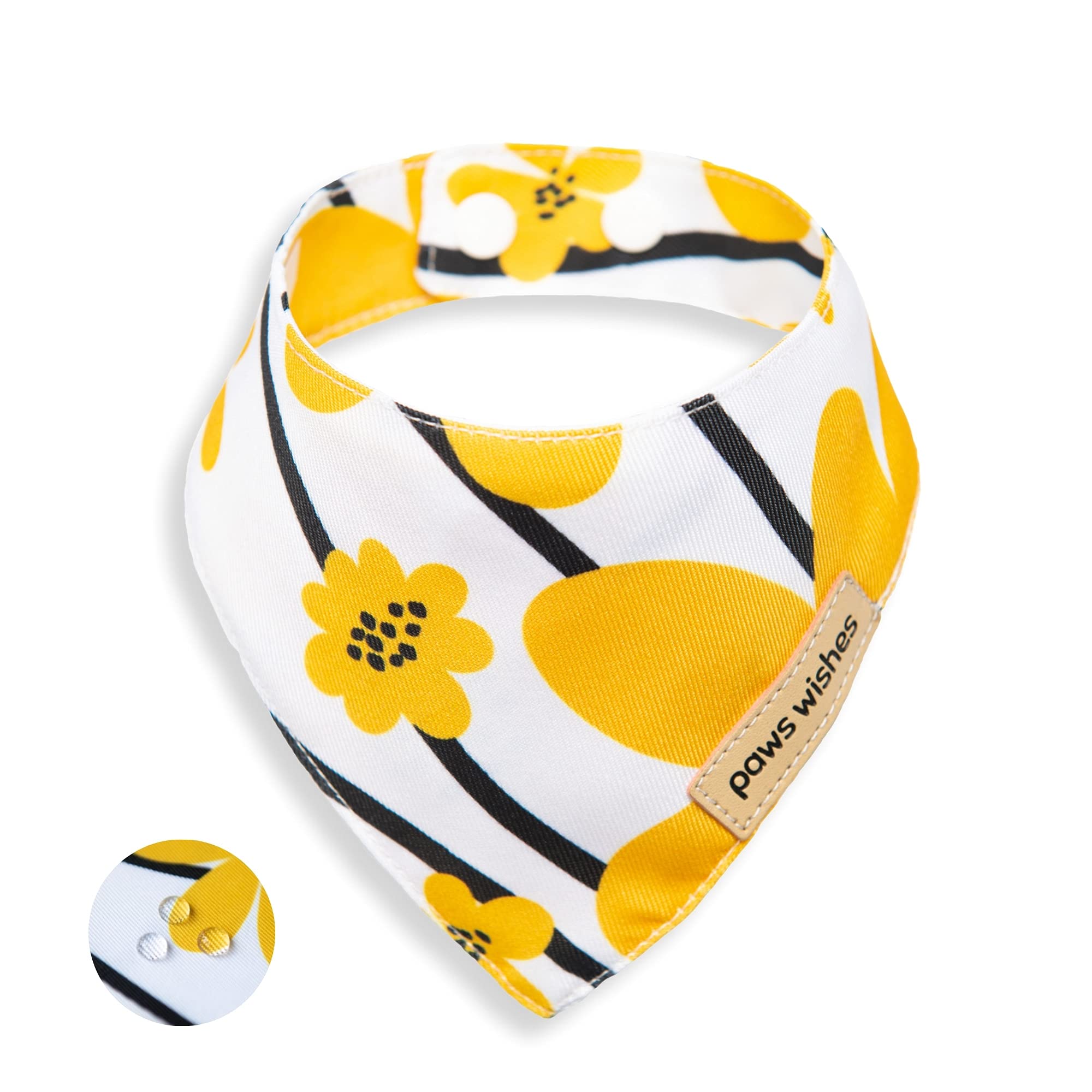 Paws Wishes Mini Dog Cat Collar Bandanas 4 Pack, Forma - Imagen 6