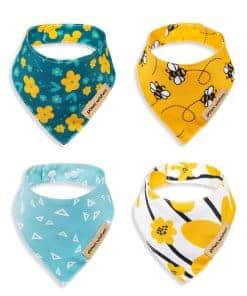 Paws Wishes Mini Dog Cat Collar Bandanas 4 Pack, Forma