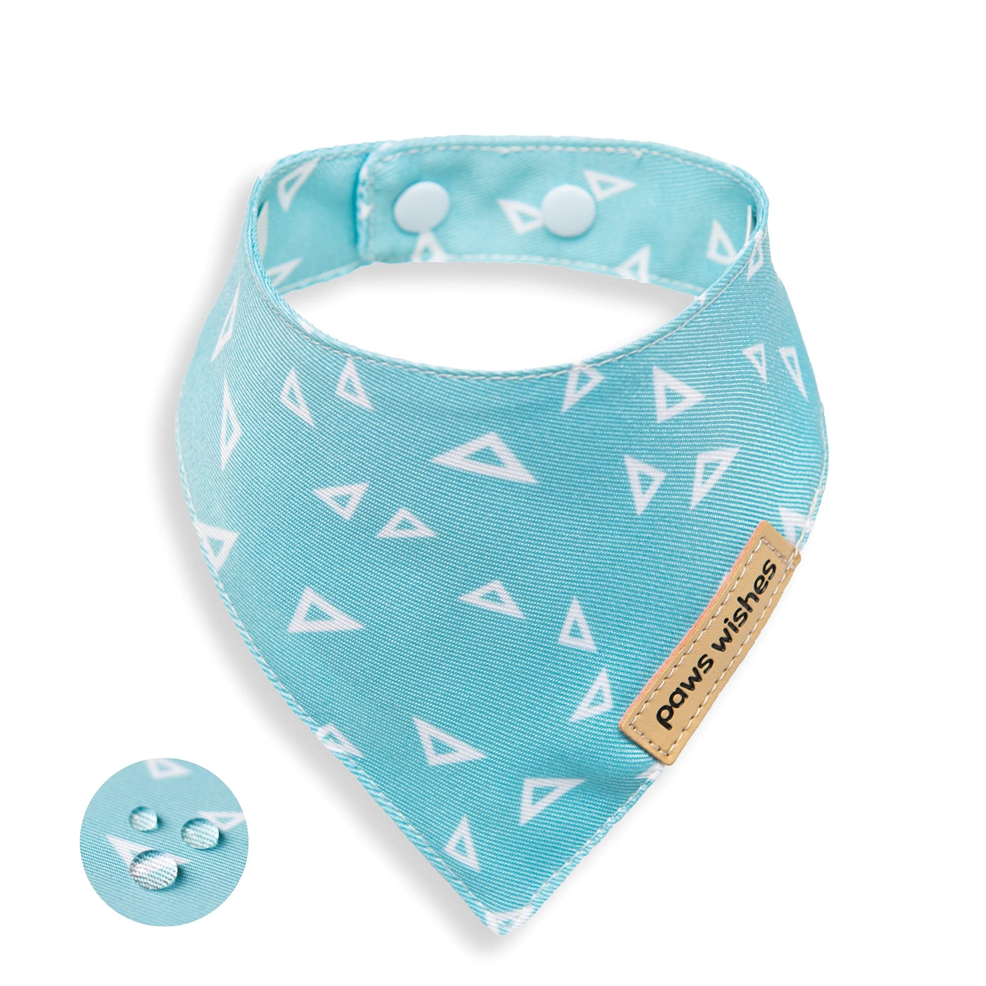 Paws Wishes Mini Dog Cat Collar Bandanas 4 Pack, Forma - Imagen 7