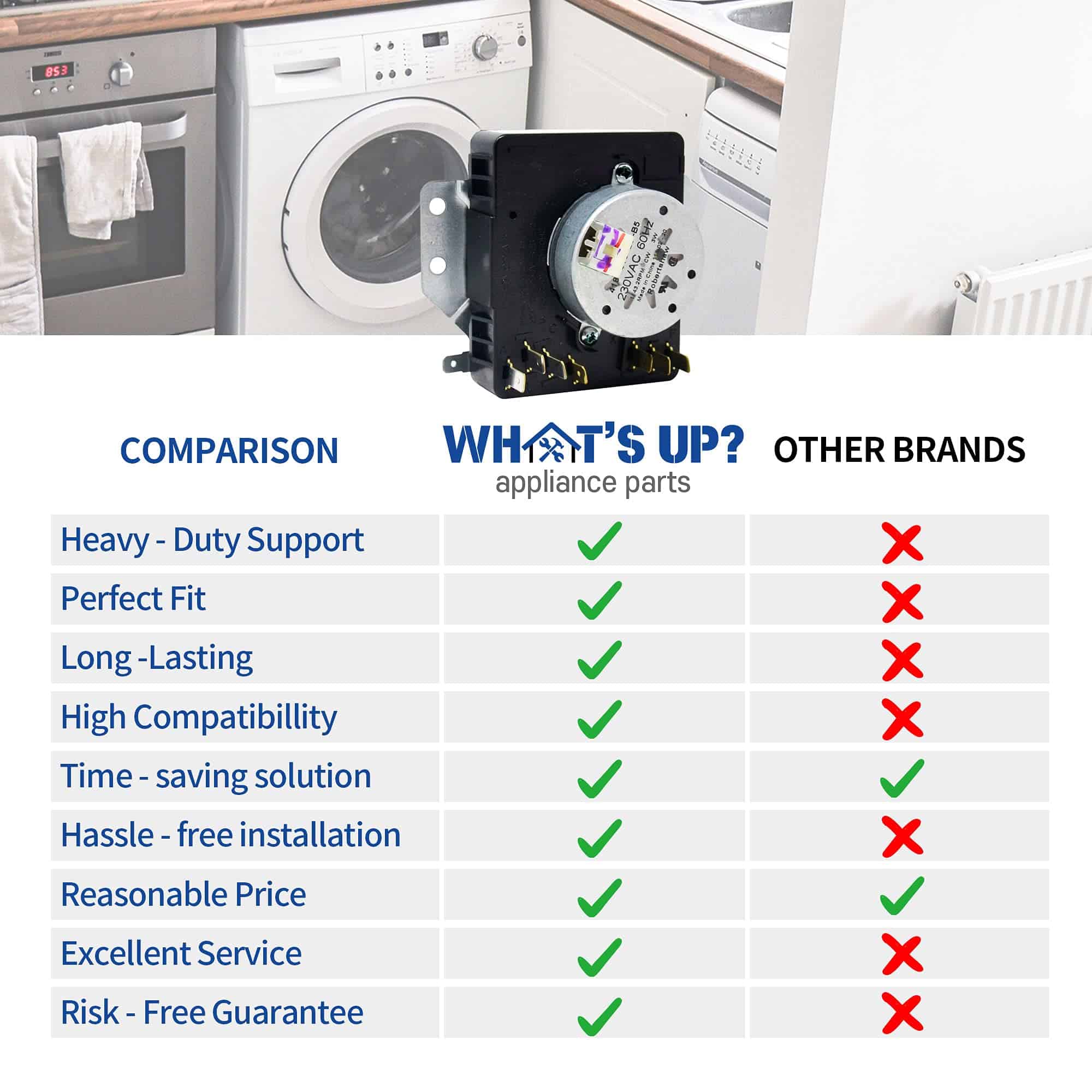 Control de temporizador de secadora What's Up? W10185976 - Imagen 7