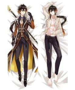 Funda de almohada corporal de anime Genshin -Multicolor