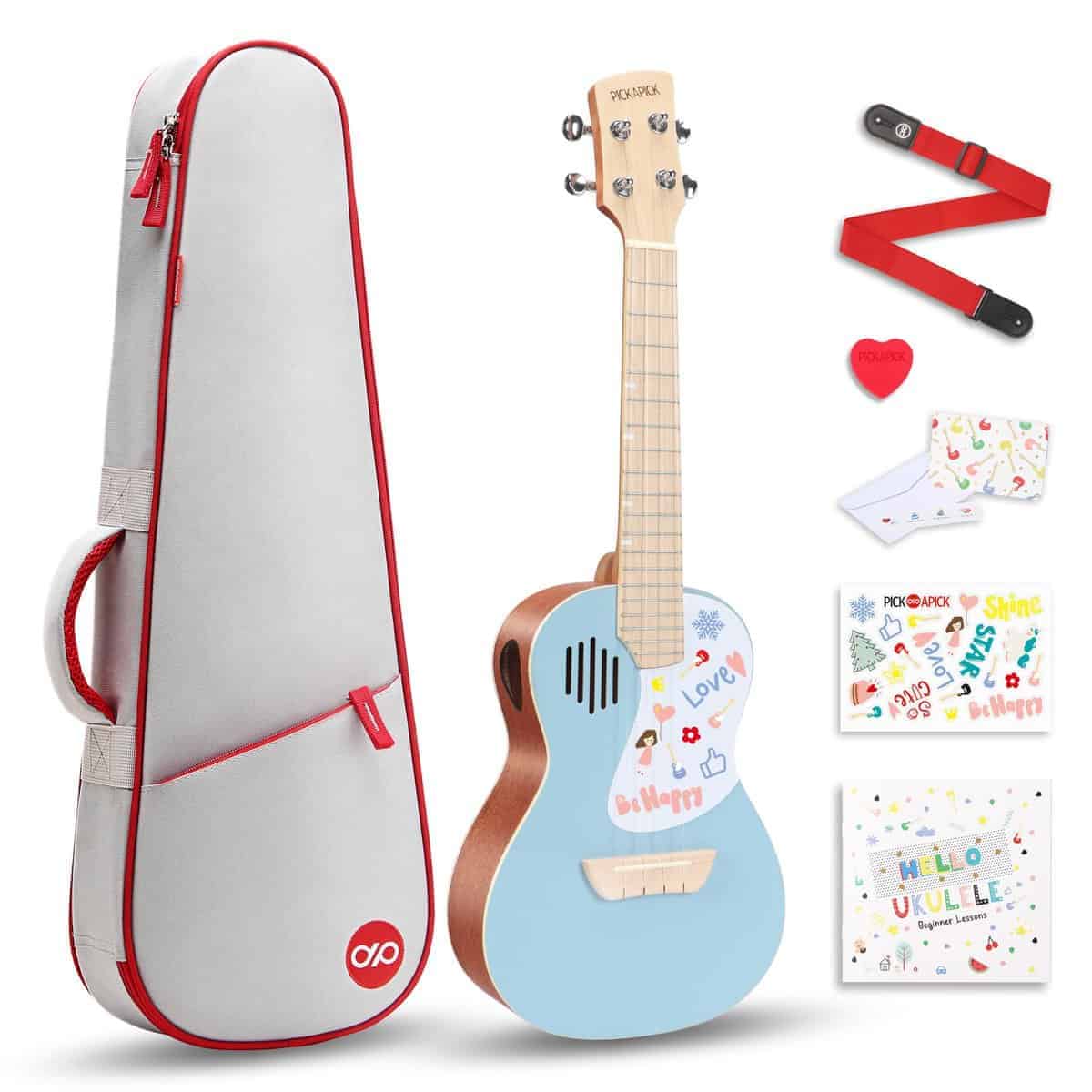 Kit de Ukulele de 23" Concierto PICKAPICK para