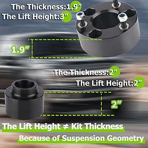 3" Kits de nivelación delanteros y traseros de 2" para Ram - Imagen 5