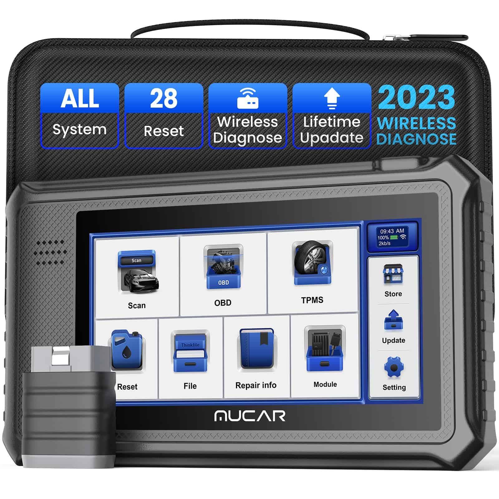 MUCAR VO6 Escáner OBD2, Diagnóstico de Nivel OE para Todos