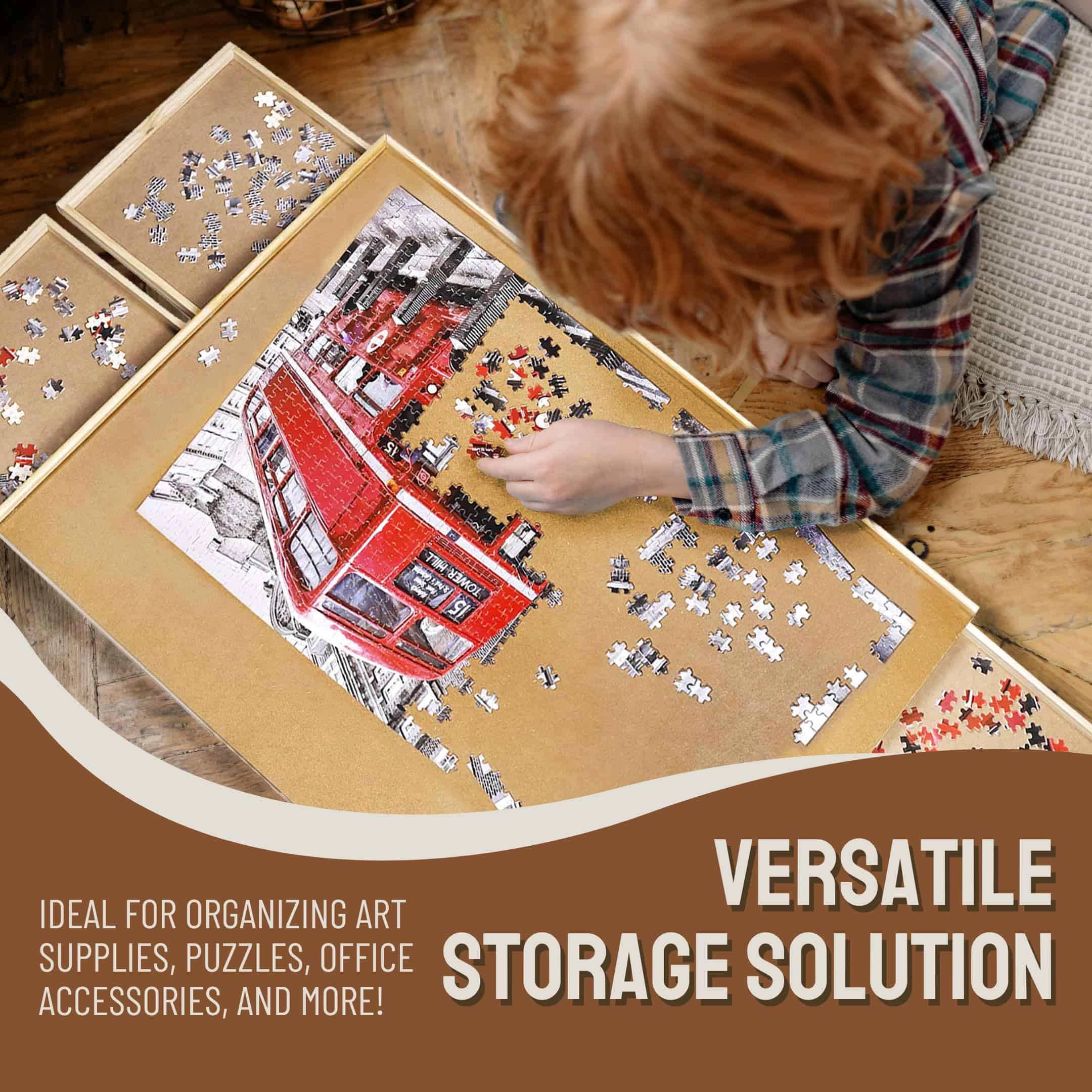 Tablero de Rompecabezas de Madera Deluxe Tradeopia con 6 - Imagen 4