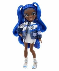 Rainbow High Coco Vanderbalt - Muñeca de moda azul cobalto.