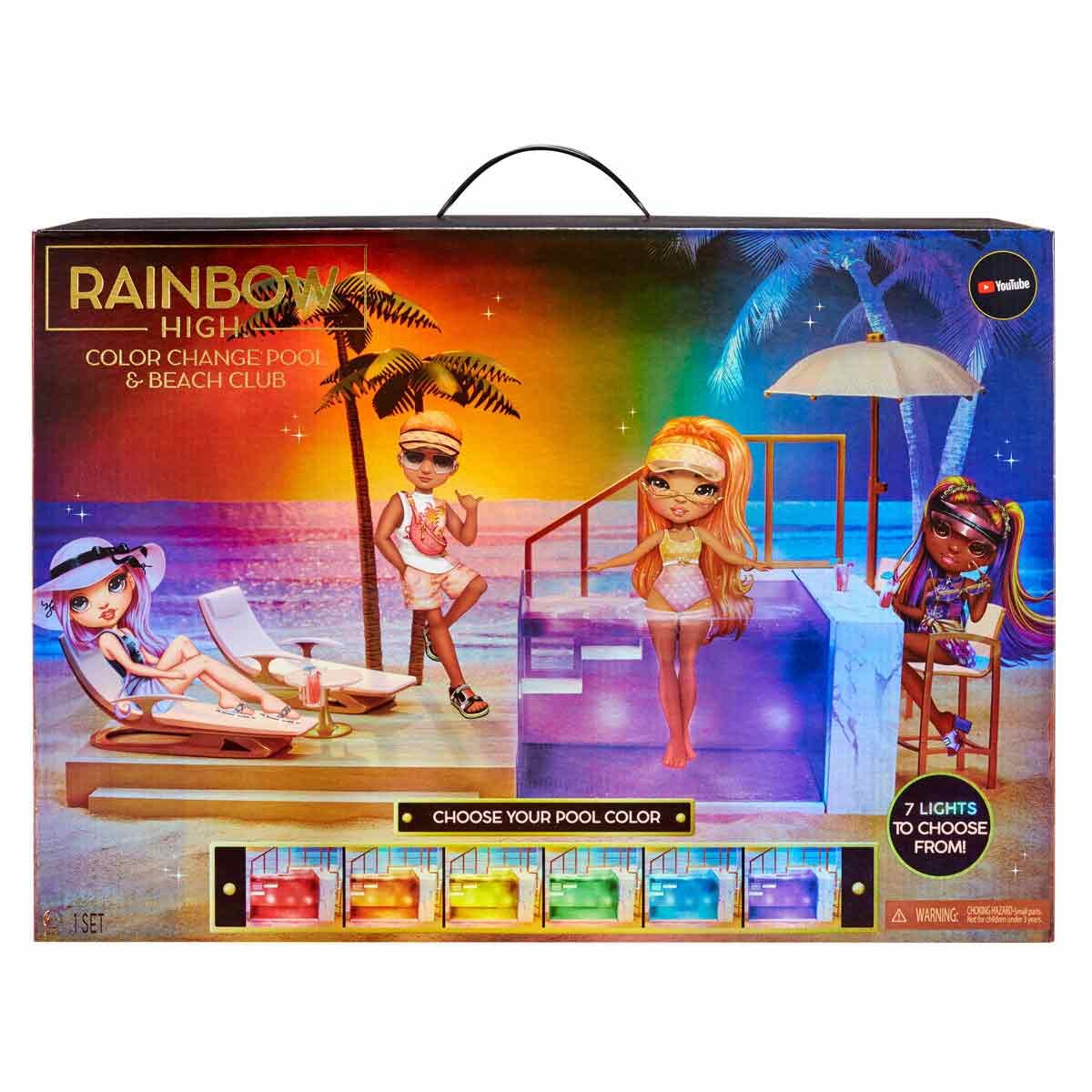Rainbow High Color Change Pool & Beach Playset : Piscina - Imagen 7