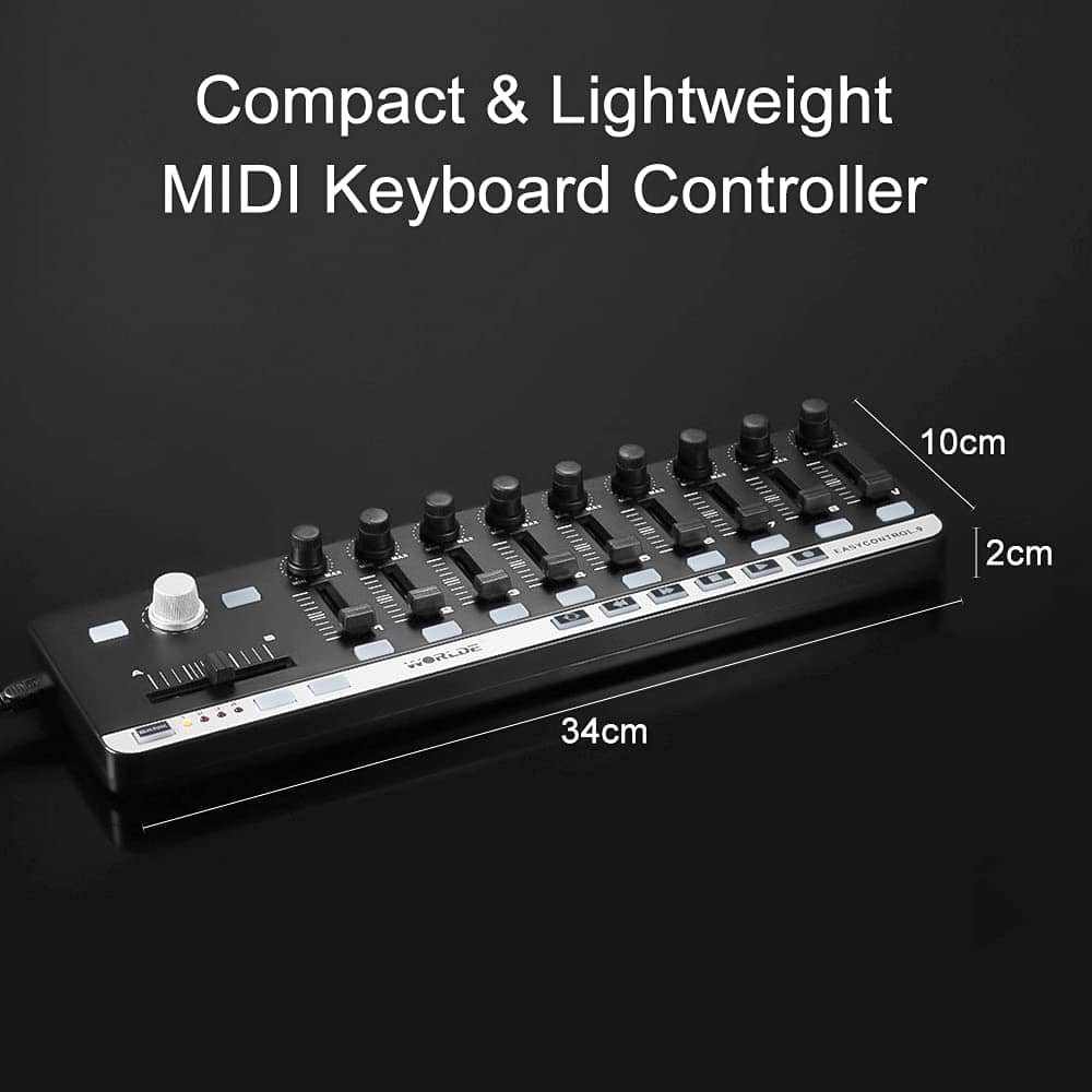 Controlador de teclado MIDI de 9 Slim-Line Btuty Portable - Imagen 4