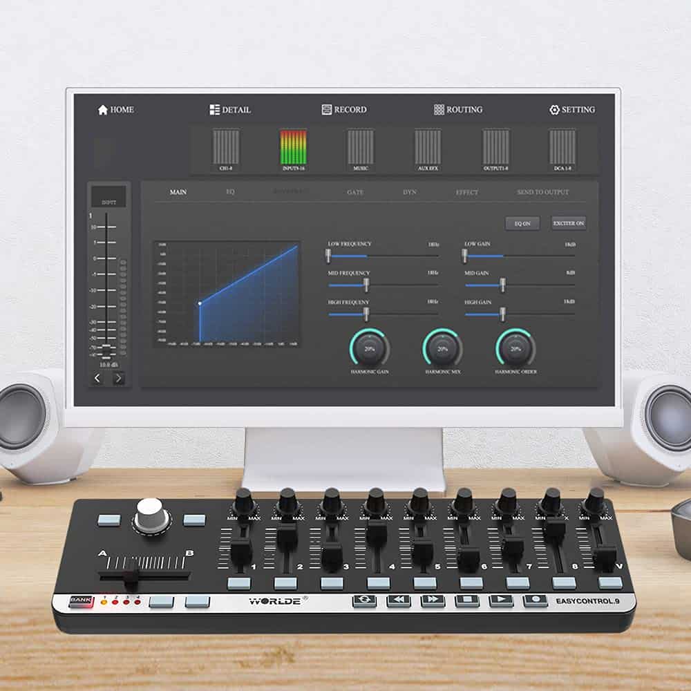 Controlador de teclado MIDI de 9 Slim-Line Btuty Portable - Imagen 3