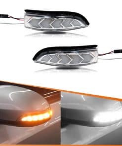 ADIIL Luces Indicadoras de Espejo Lateral Claro de Doble