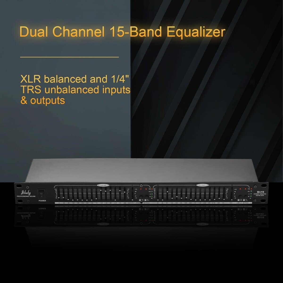 Ecualizador de audio Btuty EQ-215 Dual Channel de 15 Bandas - Imagen 8