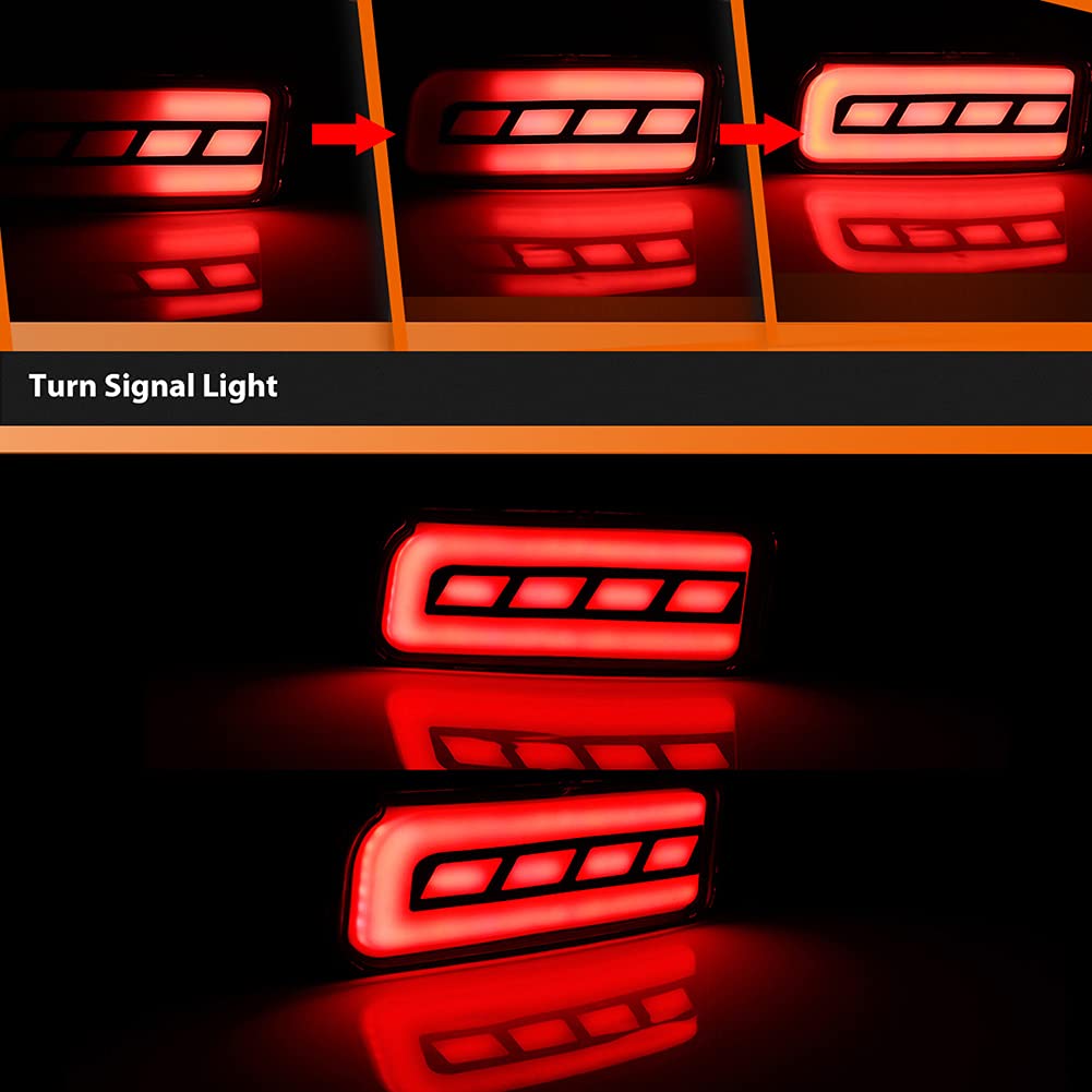 ADIIL Juego de luces traseras de freno secuencial de señal - Imagen 5