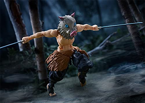 Figura de Acción Figma Deluxe de Inosuke Hashibira de Demon - Imagen 4