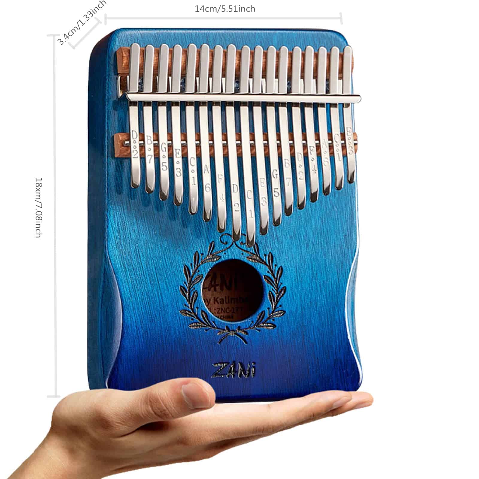 Kalimba 21 Key Thumb Piano Finger Piano Regalo de Navidad - Imagen 5