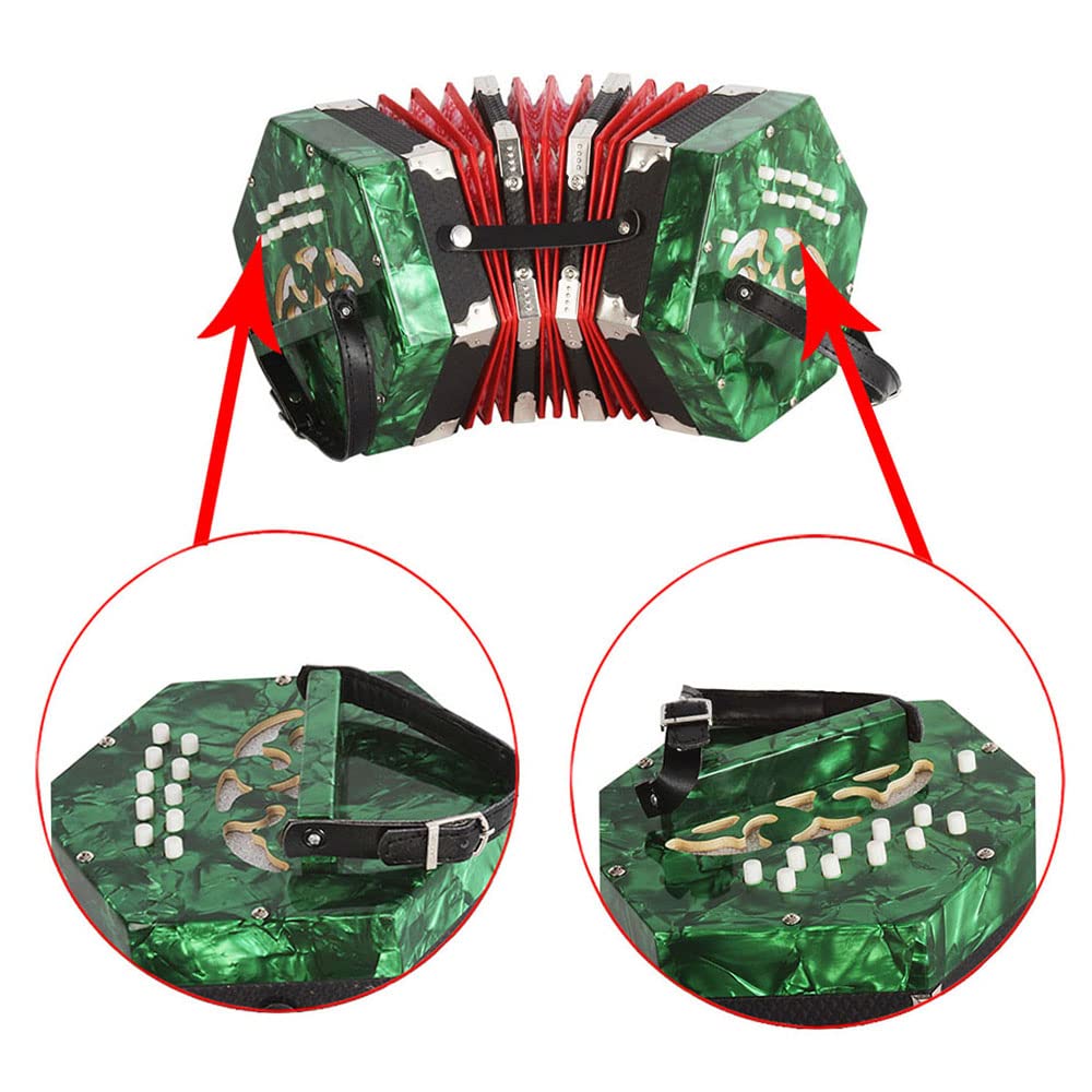 Acordeón Btuty Concertina Acordeón Instrumento Acordeón 20 - Imagen 6