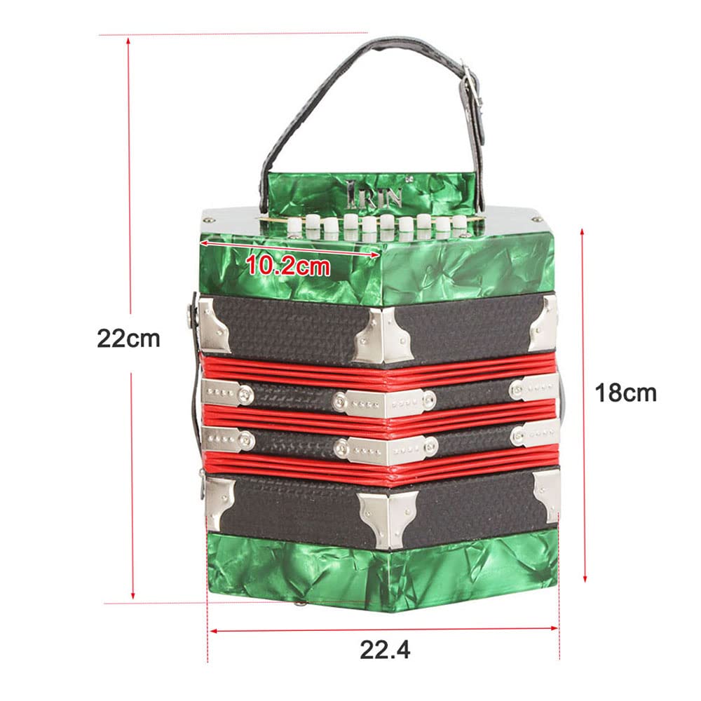 Acordeón Btuty Concertina Acordeón Instrumento Acordeón 20 - Imagen 3