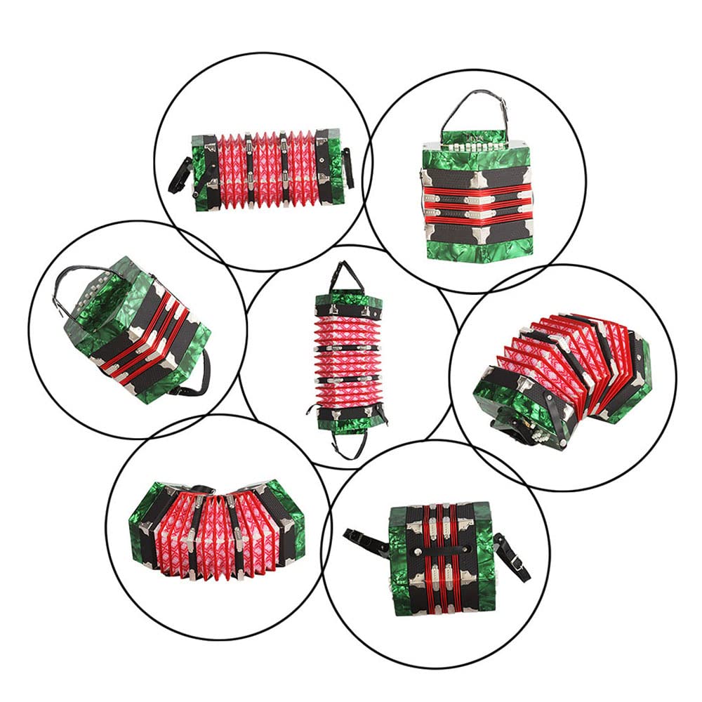 Acordeón Btuty Concertina Acordeón Instrumento Acordeón 20 - Imagen 5