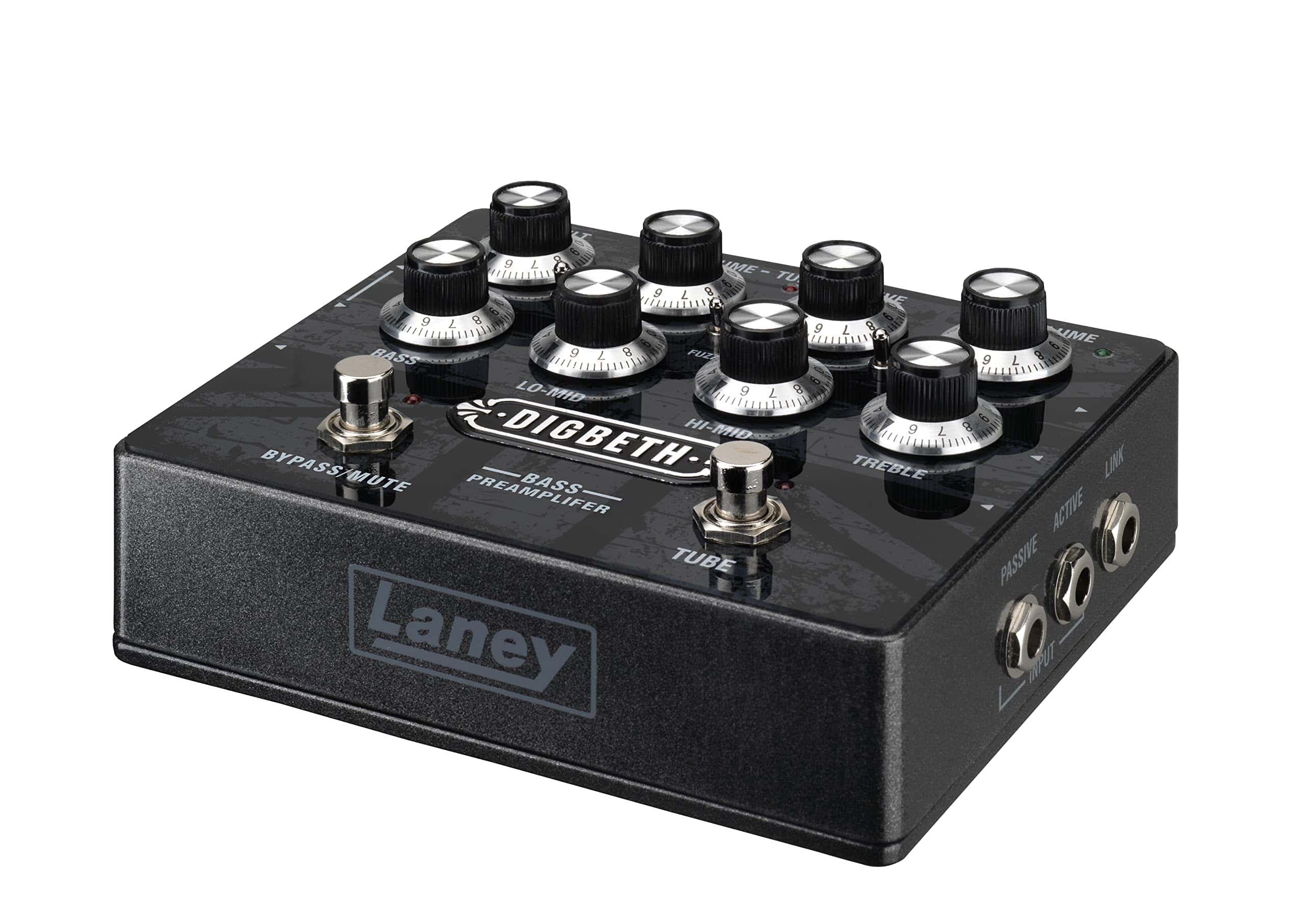 Pedal preamplificador de bajo Laney Digbeth DB, Negro - Imagen 3