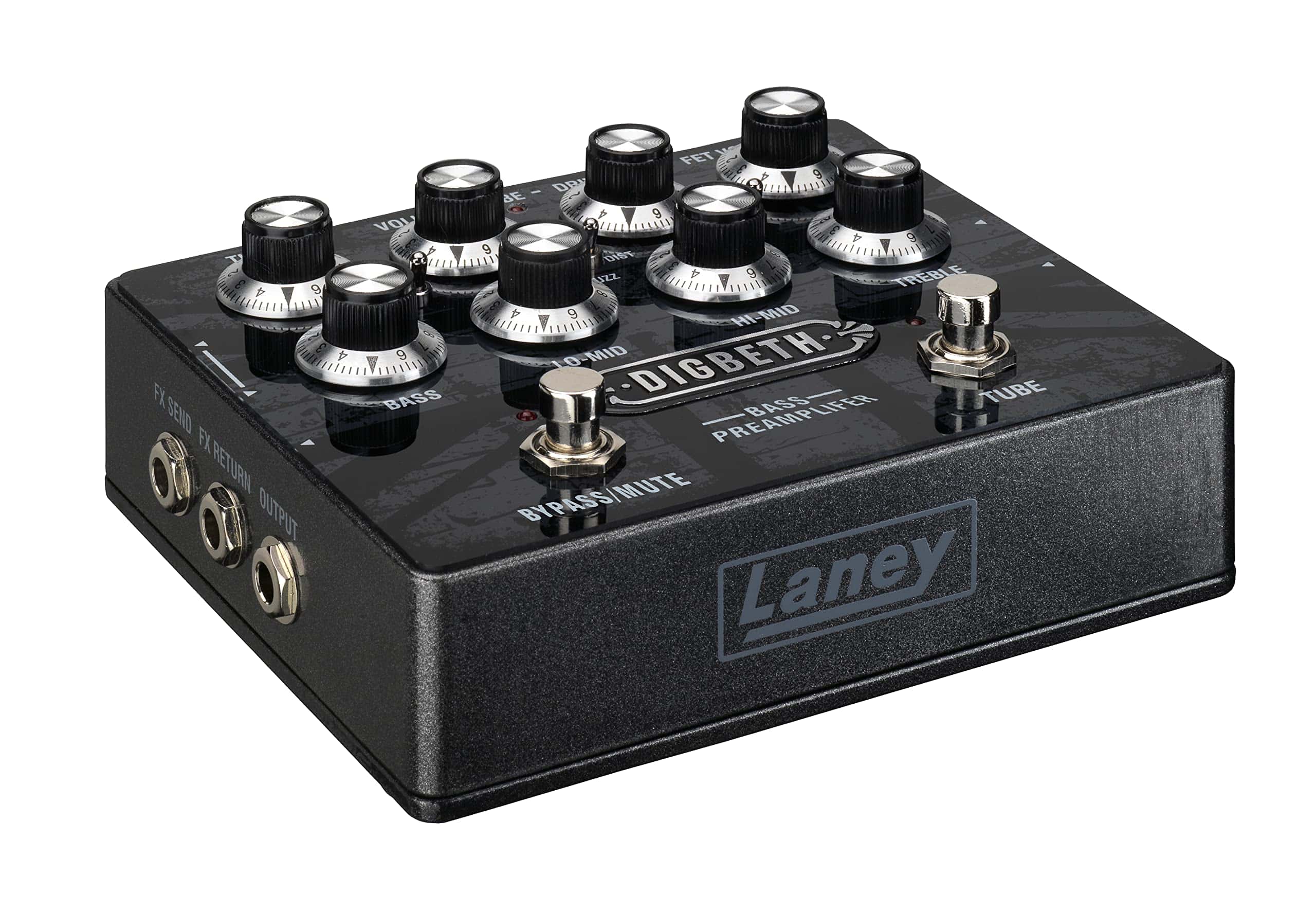 Pedal preamplificador de bajo Laney Digbeth DB, Negro - Imagen 4