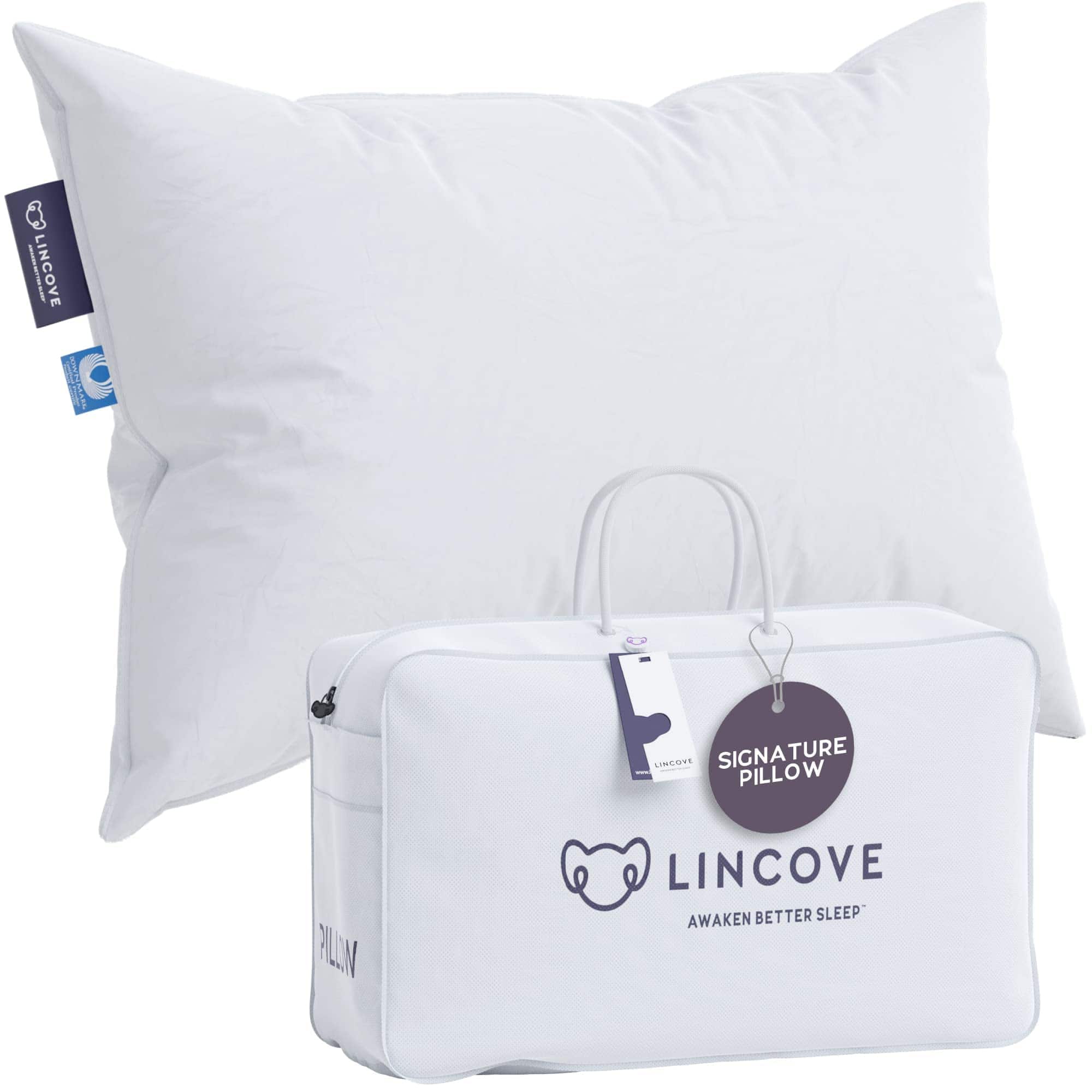 Almohada de lujo para dormir Lincove Signature -Blanco