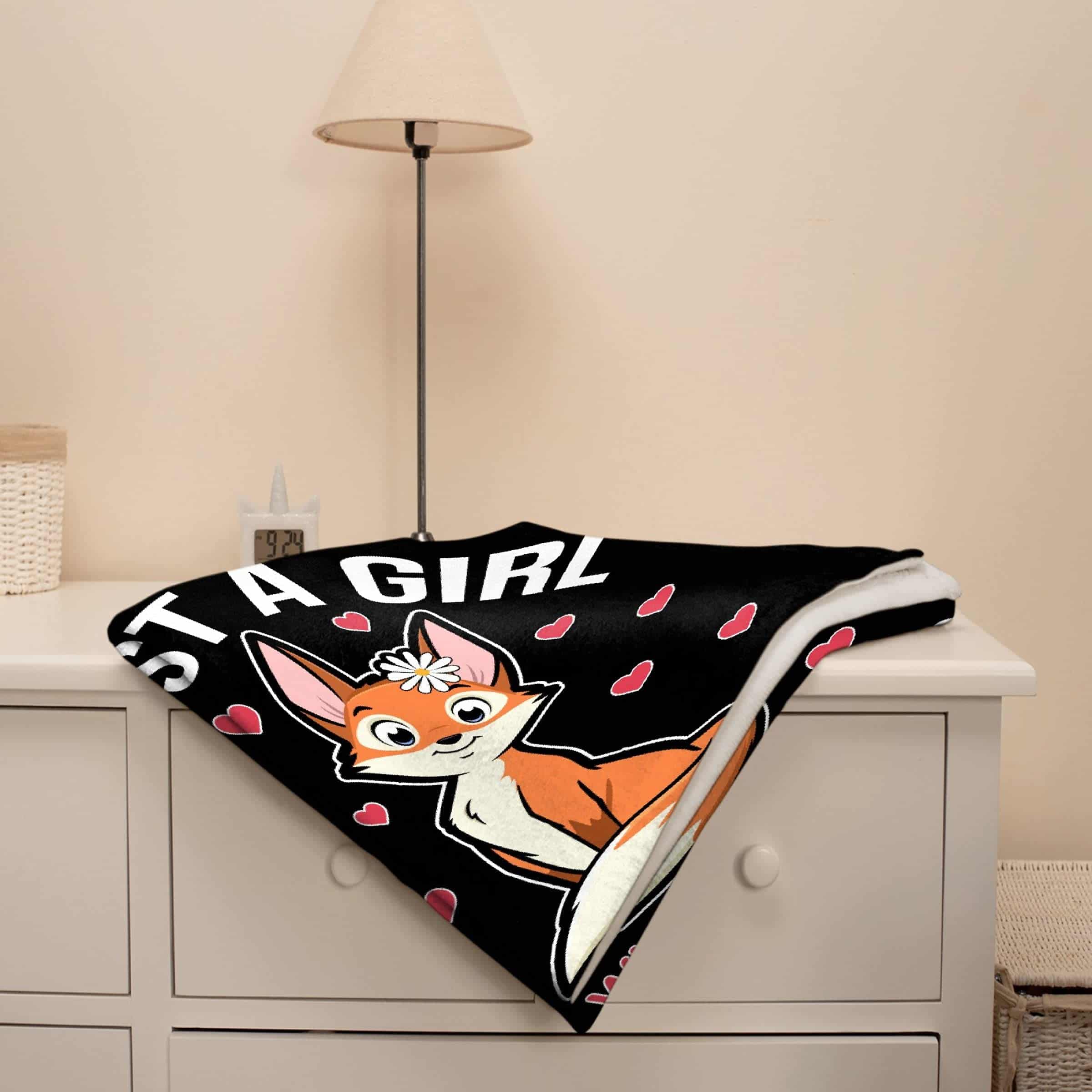 Manta de Zorro de Peluche Regalo para Mujeres Niños Mantas - Imagen 7