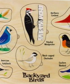 Rompecabezas de Aves Levanta y Aprende - Hecho en EE. UU.