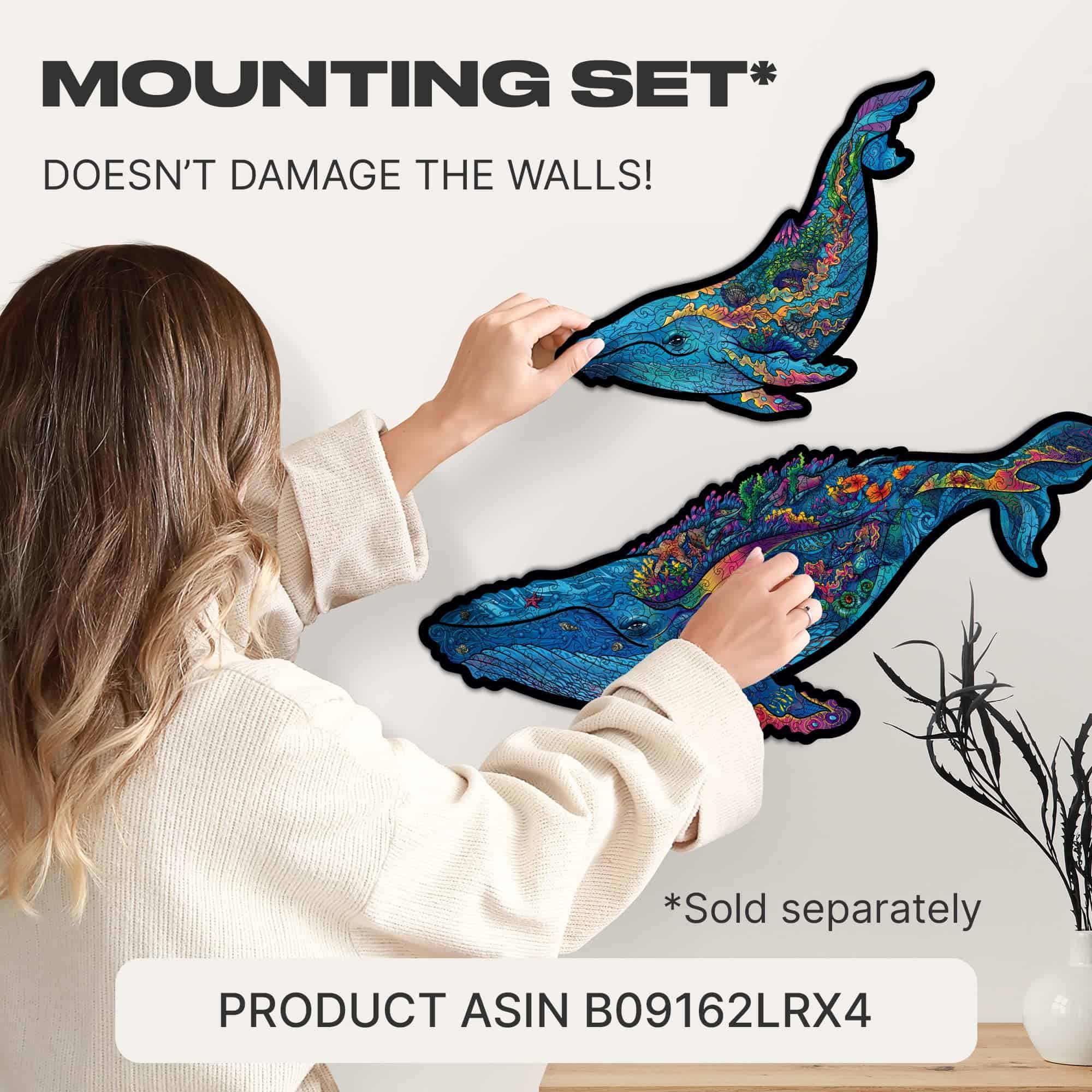 Rompecabezas de madera original UNIDRAGON - Ballenas - Imagen 7