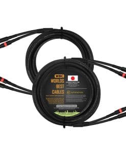 Cable de Altavoz Coaxial Audiophile de 18 Pies - Par de