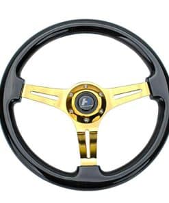 Volante de Madera de Grano de 14" (350mm) HiwowSport 6