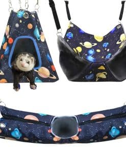 FULUE Juego de Accesorios para Jaula de Hámster Hurón Rata