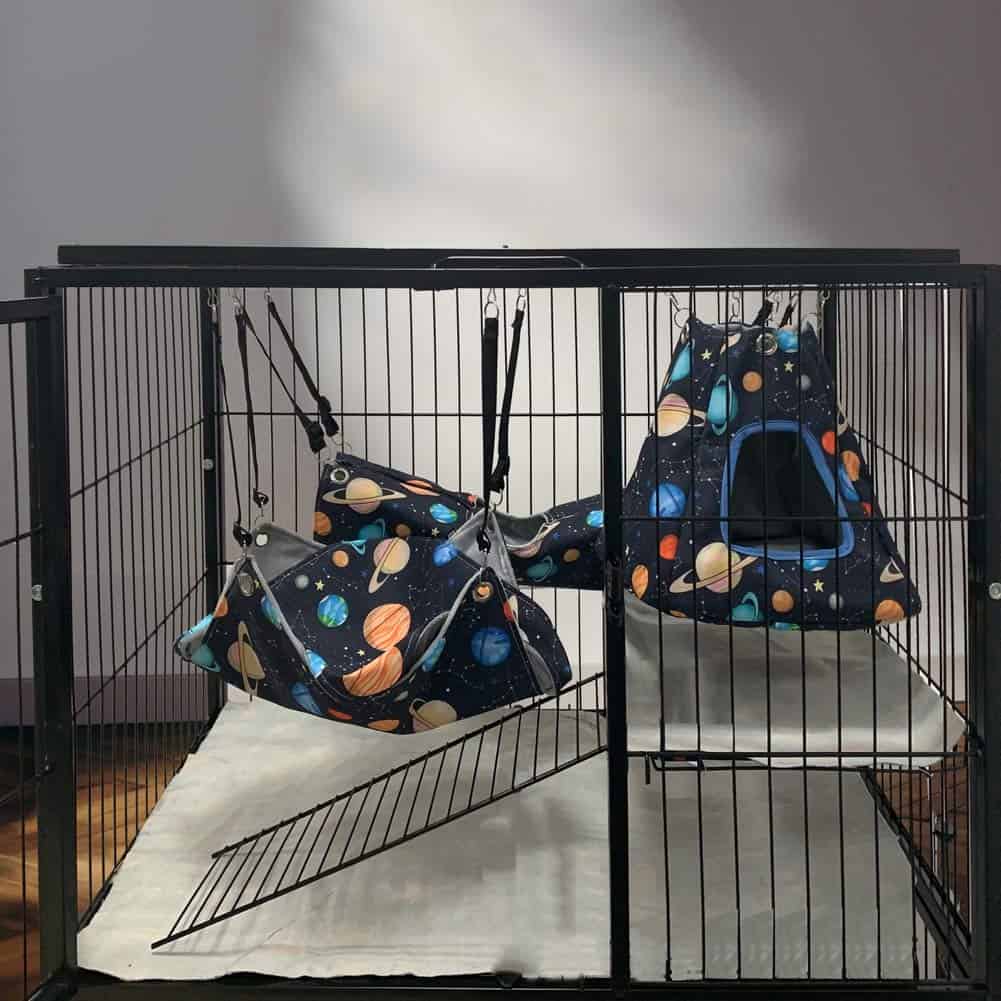 FULUE Juego de Accesorios para Jaula de Hámster Hurón Rata - Imagen 7