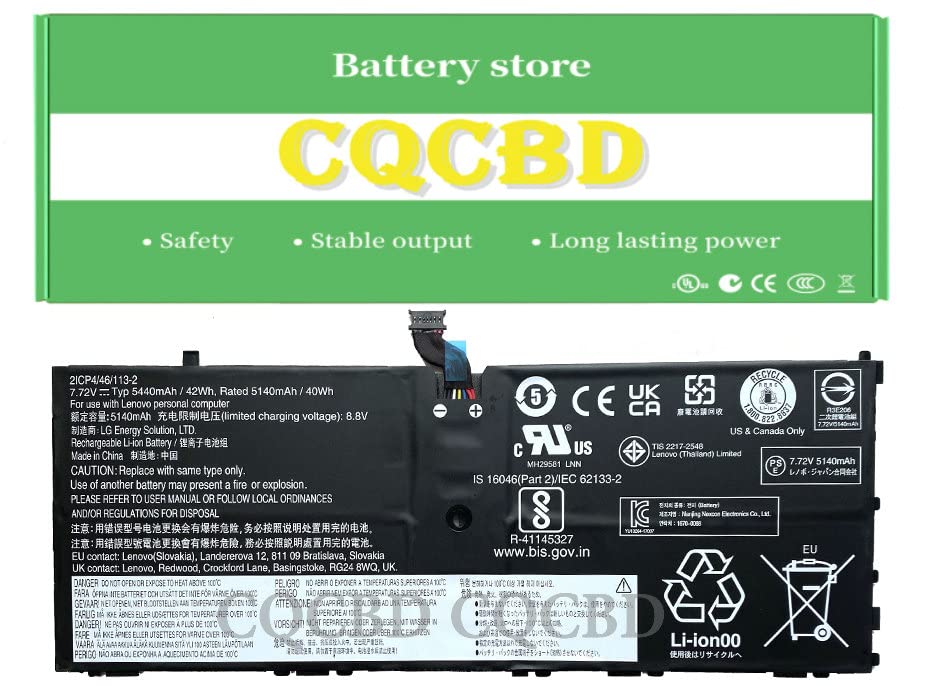 Batería para Lenovo ThinkPad X1 Tablet GEN 3 3rd Gen 2018 - Imagen 3