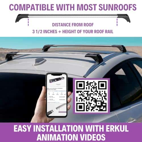 Barras Transversales del Portaequipajes ERKUL para Kia - Imagen 6