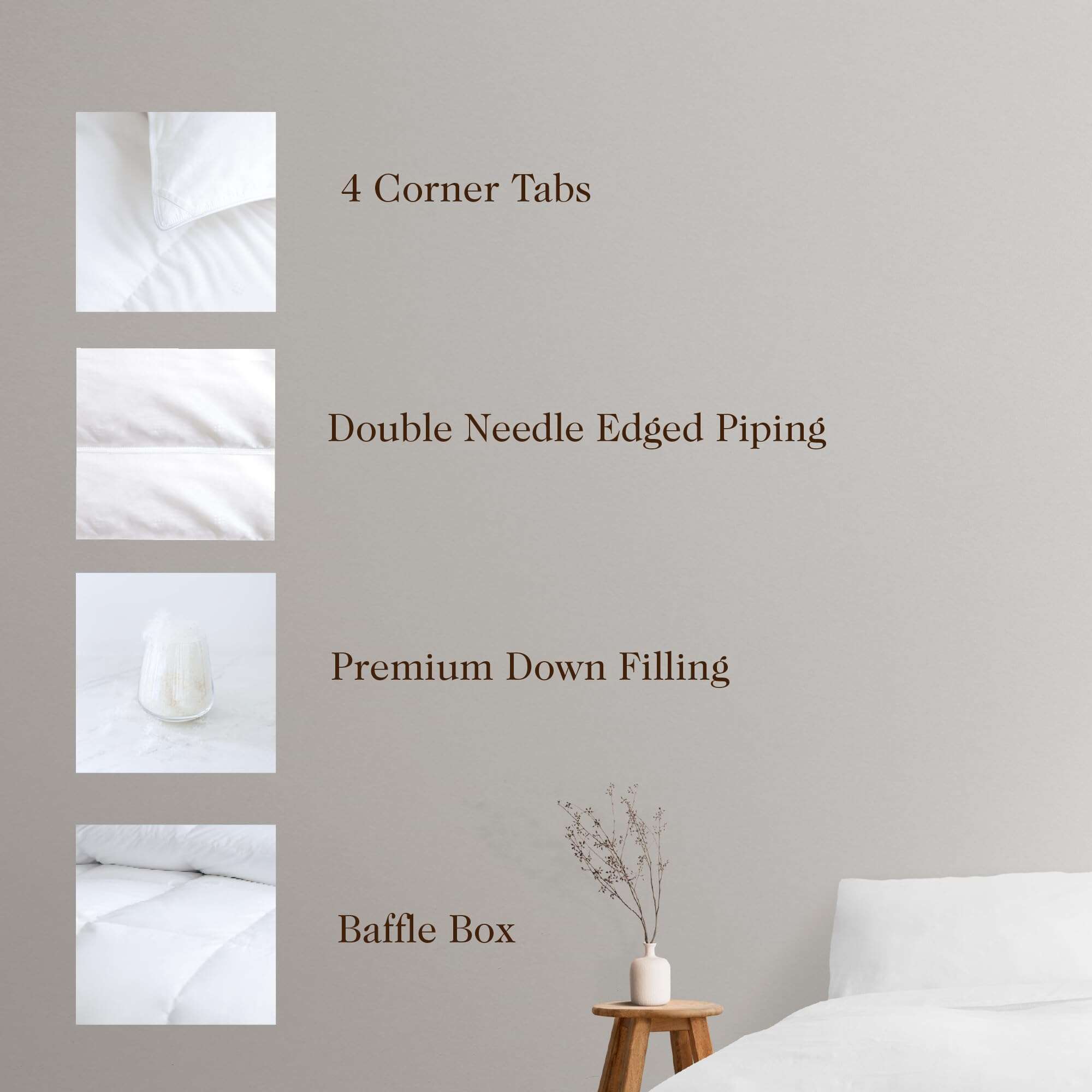 Edredón de Plumas de Ganso Blanco Húngaro -Blanco-Invierno - Imagen 3