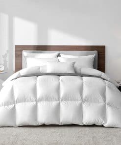 Edredón de Plumas de Ganso Blanco Húngaro -Blanco-Invierno