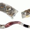 Shofar de kudu plateado Silver-plated Shofarot Israel 38-40