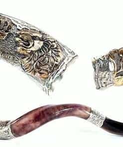 Shofar de kudu plateado Silver-plated Shofarot Israel 38-40