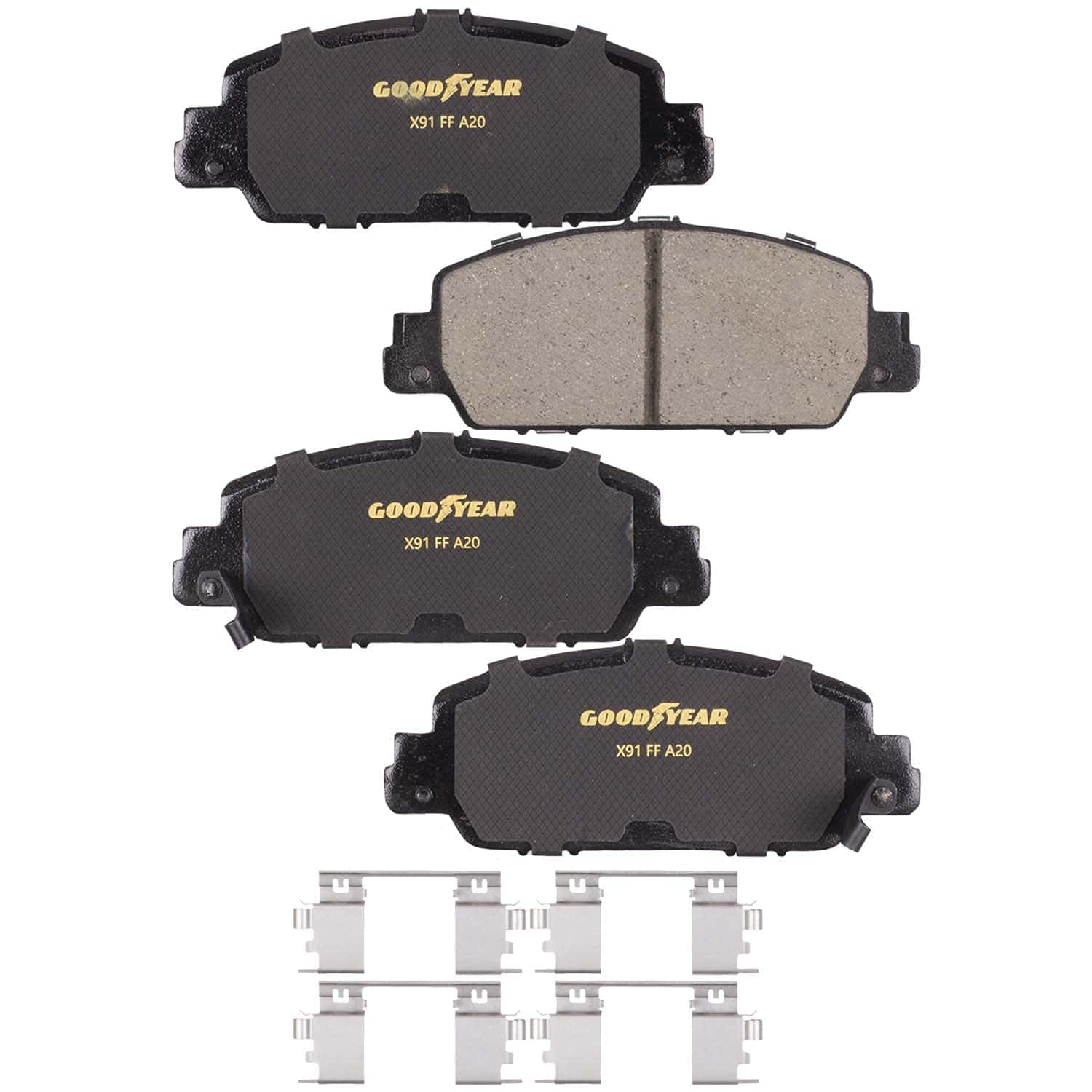 Pastillas de freno delantero premium ranuradas y biseladas - Imagen 3