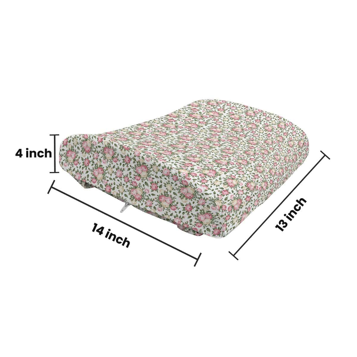 Almohada de Apoyo Lumbar Lunarable con Diseño de Flores, - Imagen 6