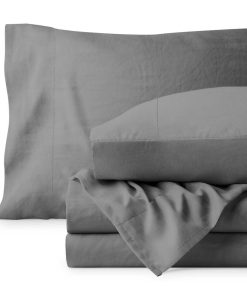 Juego de sábanas Queen Bare Home - Lujo 1800 -Gris