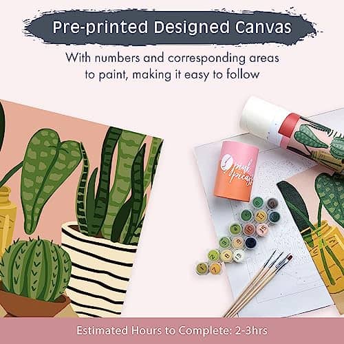 Pink Picasso Kits Pintar por Números Mid Century Modern - Imagen 5