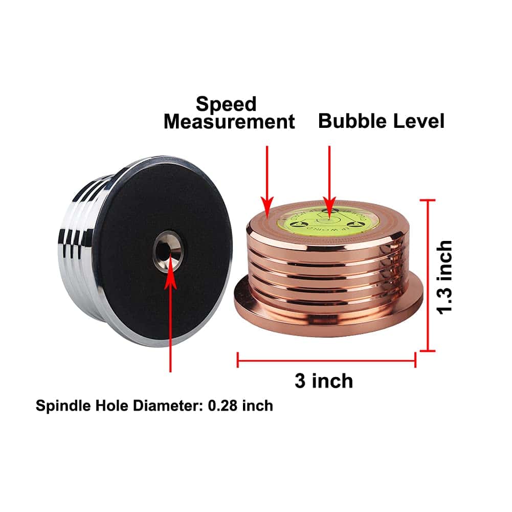 Estabilizador de Disco LP de 60Hz con Peso de Registro para - Imagen 5