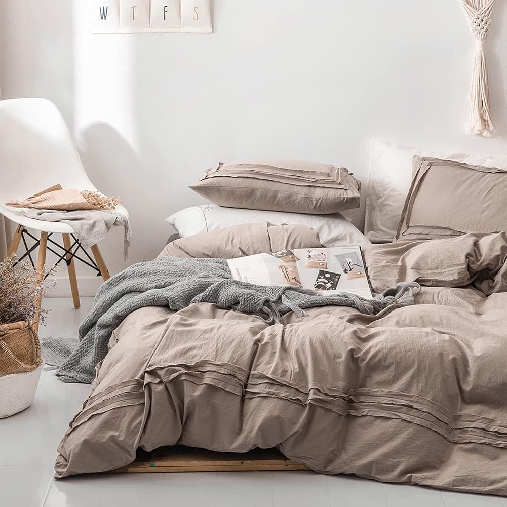 Set de Funda Nórdica DREFEEL Tamaño King Color Taupe