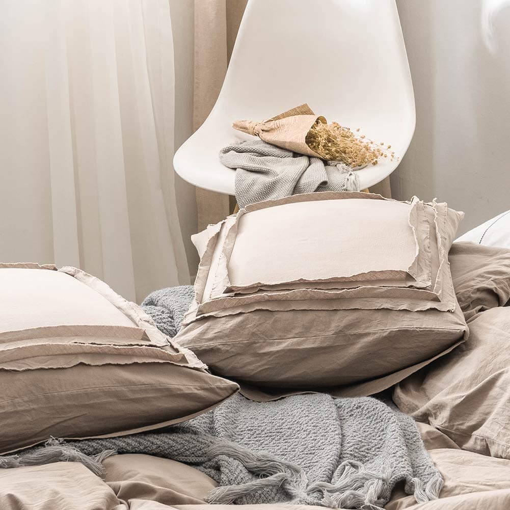Set de Funda Nórdica DREFEEL Tamaño King Color Taupe - Imagen 4