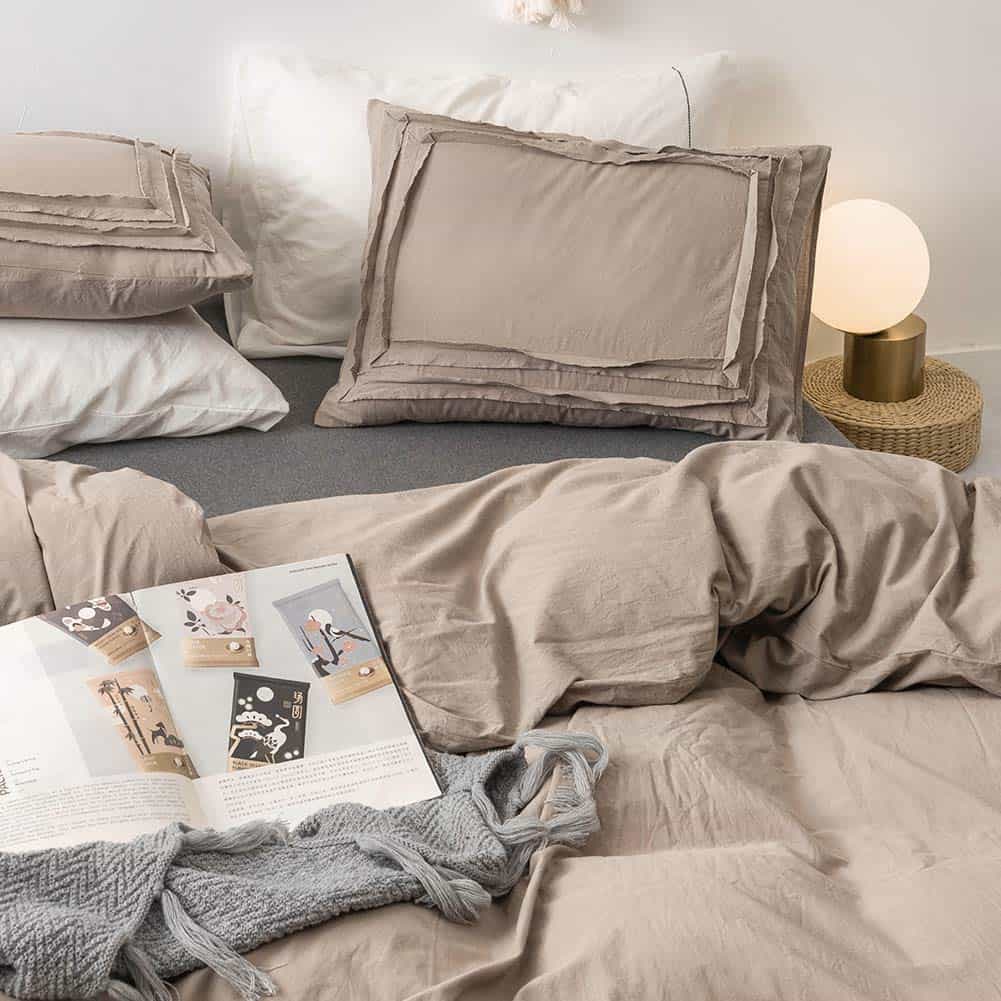 Set de Funda Nórdica DREFEEL Tamaño King Color Taupe - Imagen 3