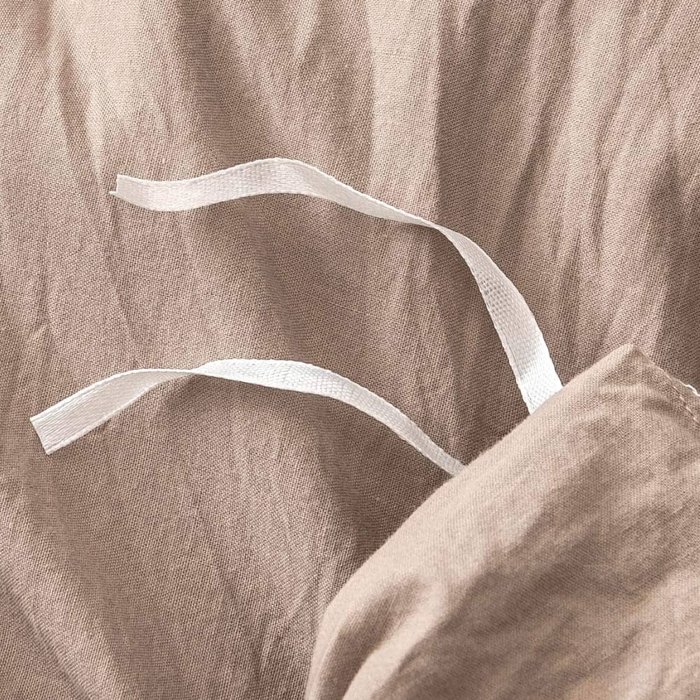 Set de Funda Nórdica DREFEEL Tamaño King Color Taupe - Imagen 6